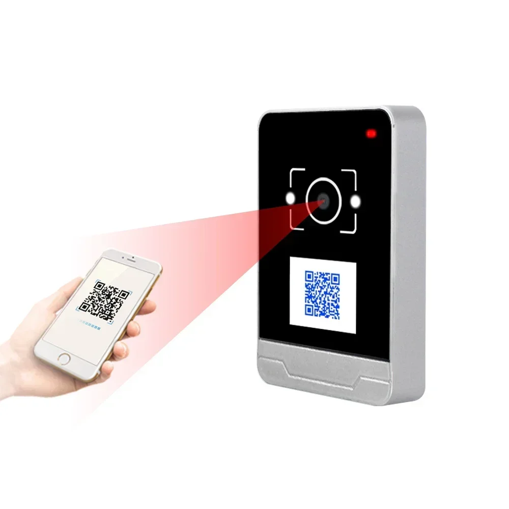 RD009 4G TCP/HTTP IC ID QR Code Scanner Access Control Card Reader With Screen QR Wiegand