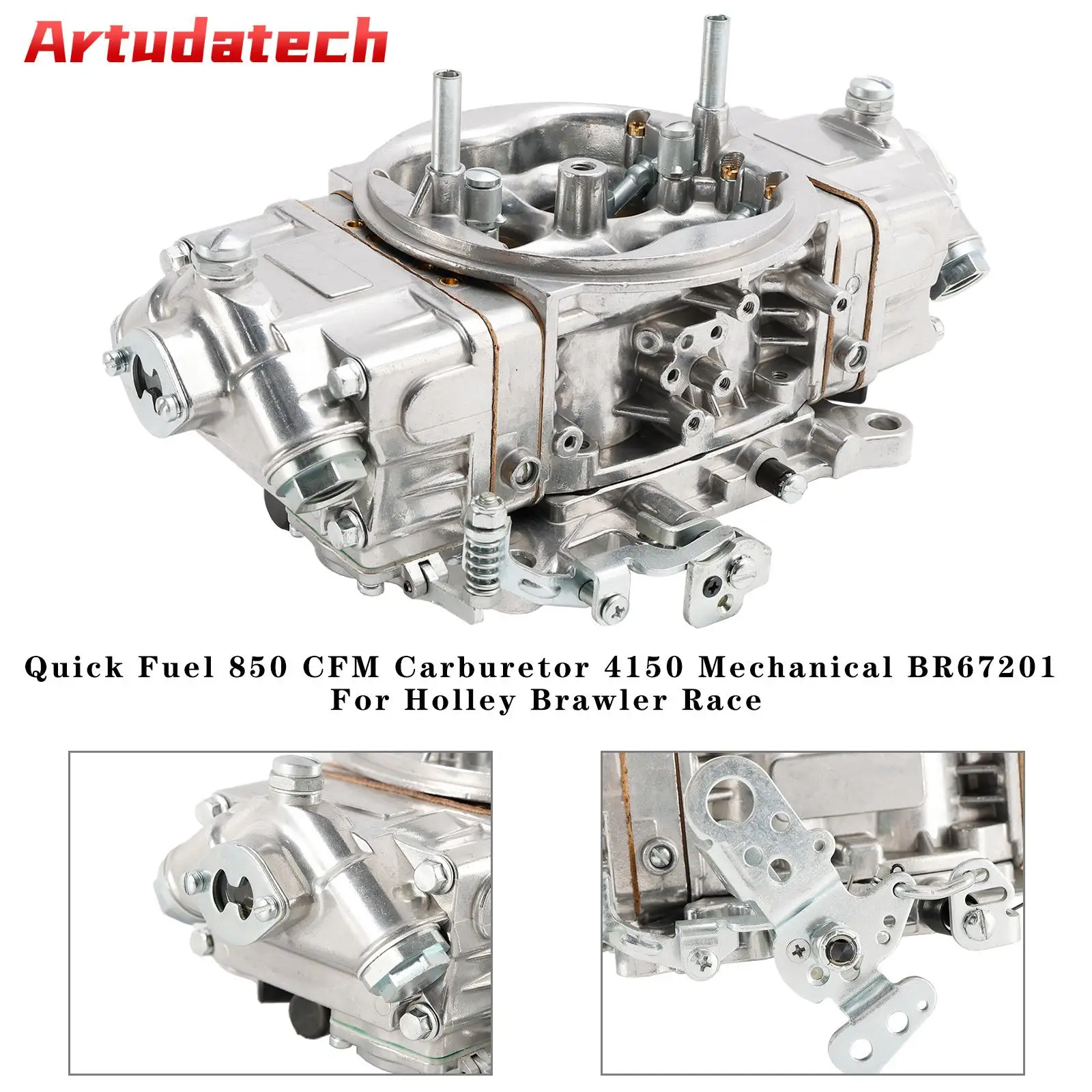 Artudatech Quick Fuel 850 CFM Carburetor 4150 Mechanical BR67201 For Holley Brawler Race Car Accessoreis