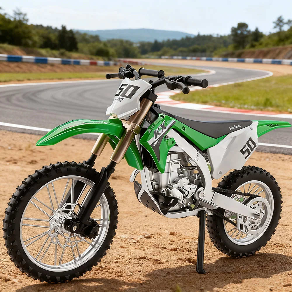 

1:12 Kawasaki KX450 NINJA 400, литая под давлением модель мотоцикла, игрушки, переднее колесо автомобиля, амортизирующий мотоцикл, подарки для детей