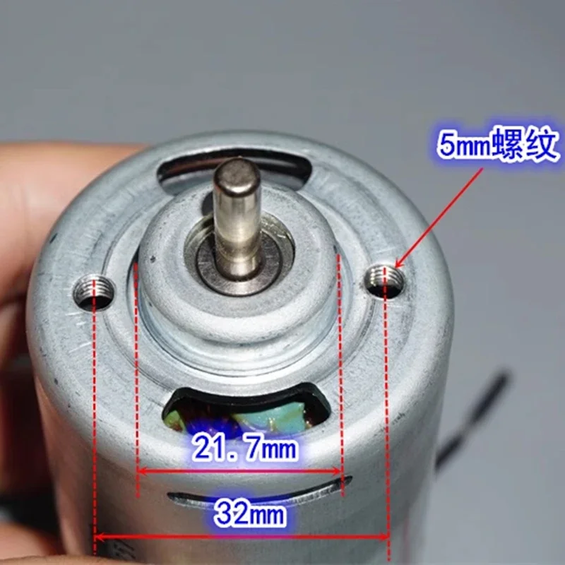 JOHNSON 317004870 RS-887 Motor DC 12V 18V 24000RPM High Speed Power Double Ball Bearing Micro 48mm Electric Motor DIY METABO SAW