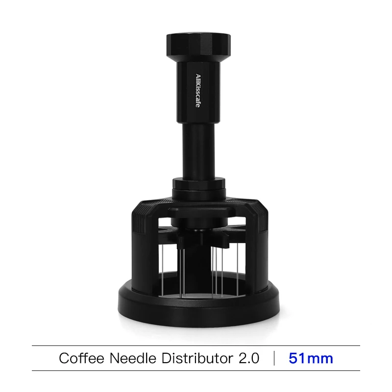 AliKisscafe WDT-Werkzeuge Rotierender 51mm 54mm 58mm Espresso-Rührer Nadelverteiler Magnetisches Kaffeemaschinen-Zubehör Barista-Werkzeuge
