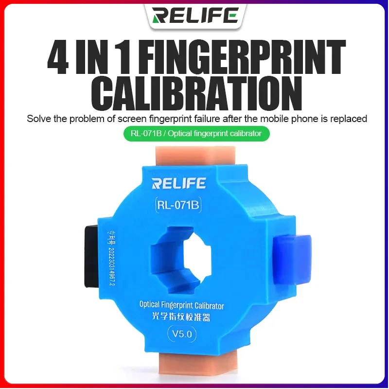 RELIFE RL-071 RL-071A/B Fingerprint Calibrator for Mobile Phone Repair High Recognition Rate Optical Fingerprint Calibrator Tool