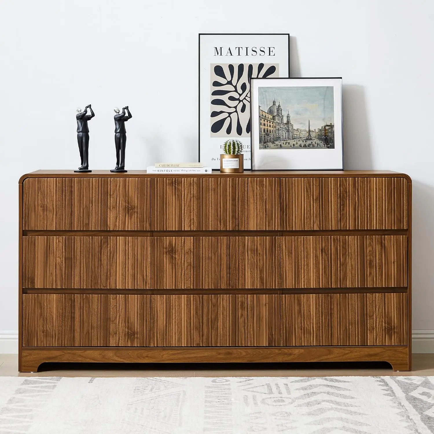 9-Drawer Wood Dresser for Bedroom and Living Room, 63