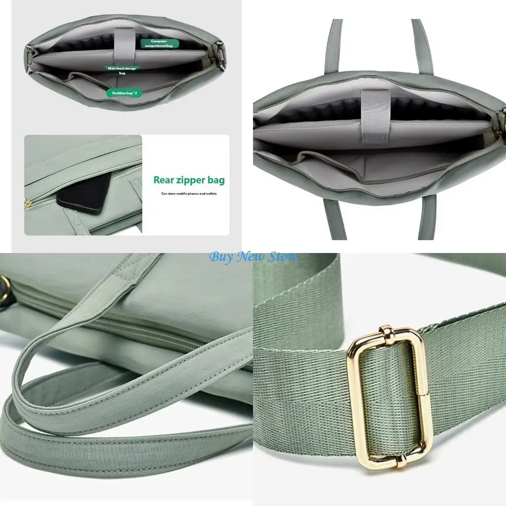 

20CE Stylish 13 14 15 16inch Messengers Bag With Adjustable Shoulder Straps Spacious Laptop Compartment Fabric