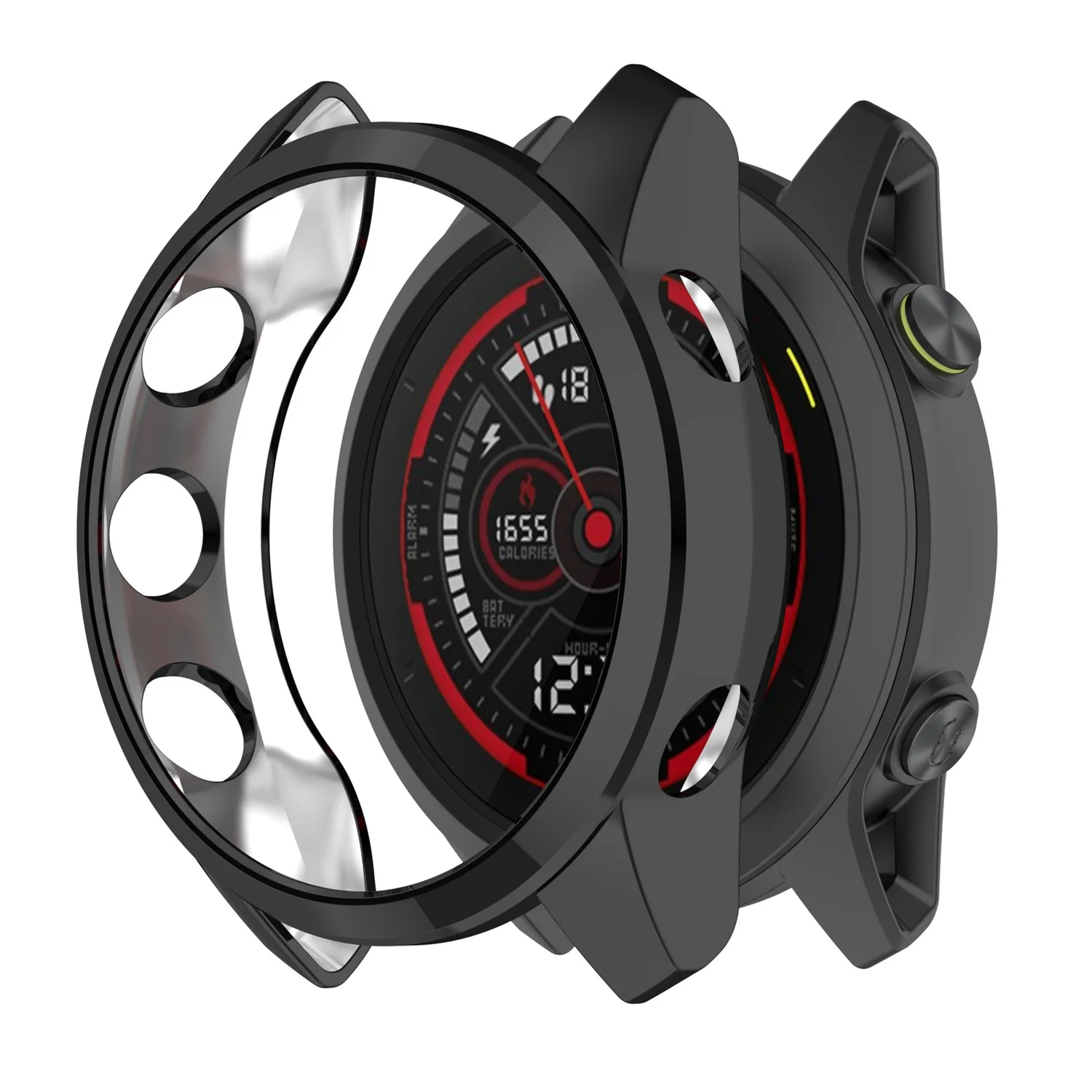 Fashion TPU Protective Case for Forerunner 745 Watch Cover Protector Frame for Forerunner745 Shell Black