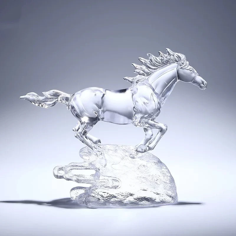 Horse Sculpture Ornaments,Colored Glaze Handicraft,Luxury Artworks,Home Decor,Crafts Desktop Decoration,Nordic High-End Gifts