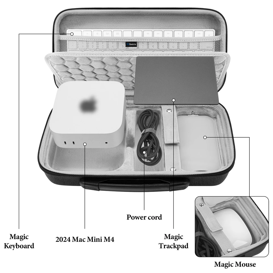 Geekria ハードケース 2024 Mac Mini デスクトップコンピュータ M4