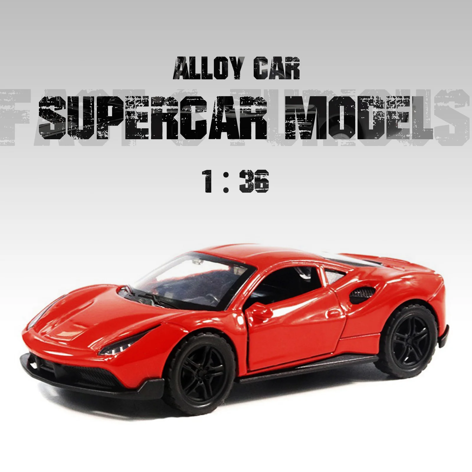 

1:36 Alloy Diecast Supercar Sports Car Racing Model Classic PullBack Car Miniature Vehicle Replica For Collection Gift Kids