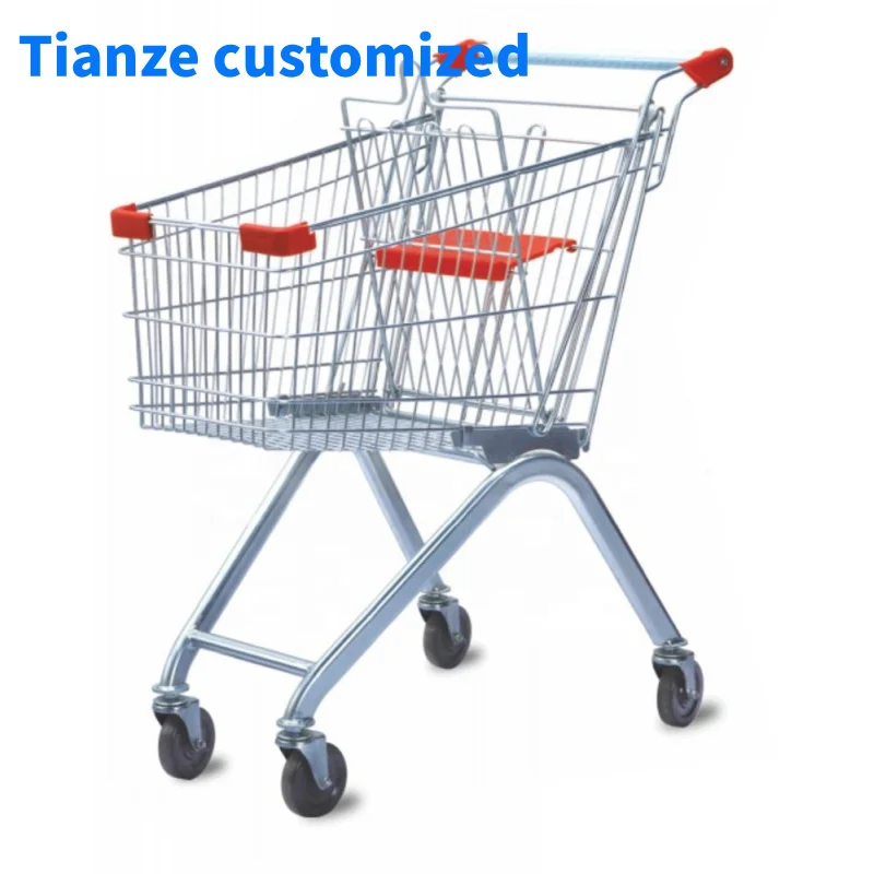 

(customized)Special Price Supermarket Shopping Trolley Shopping Cart Wheeled Trolley Shopping Car 1pc/pp Bag