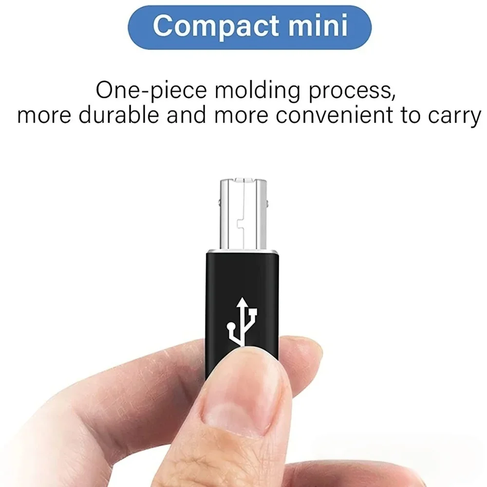 USB B Male to USB Type C Female Adapter For MIDI Controller For HP Canon Lexmark Printer Scanner Copier Data Transfer Converter