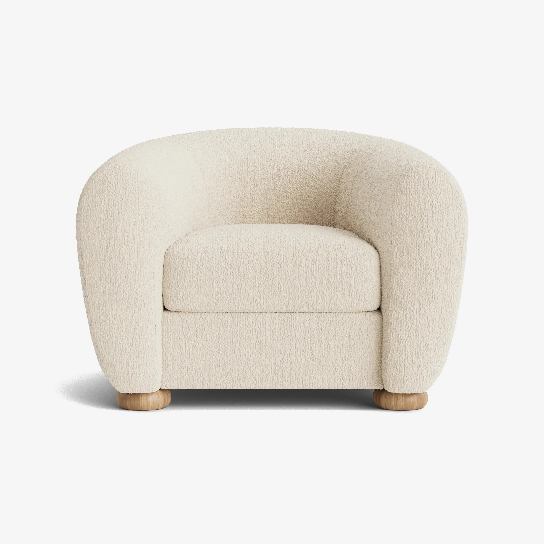 ^Italian Minimalist Polar Bear Sofa in French Cream Style Living Room Single Chair Available in Various Colors