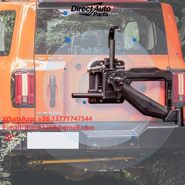 4X4 Off Road Modification Accessories Steel Spare Tire Mounting Bracket Rear Tire Carrier for GWM Tank 300