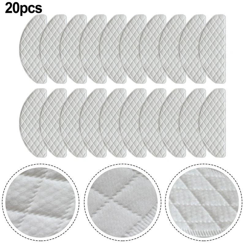 20Pcs Vacuum Cleaner Mop Pad Microfiber Cloth Dry And Wet Washing Home Rags Replacement For Imou L11-A L11