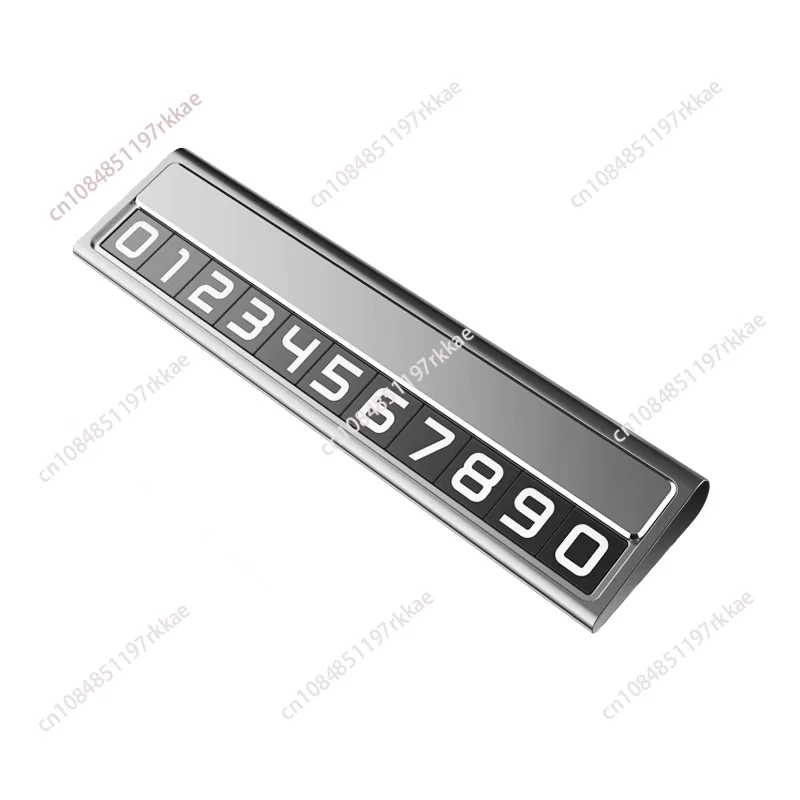 Car temporary parking number plate Car mobile phone number holder Car moving advanced sense ornament