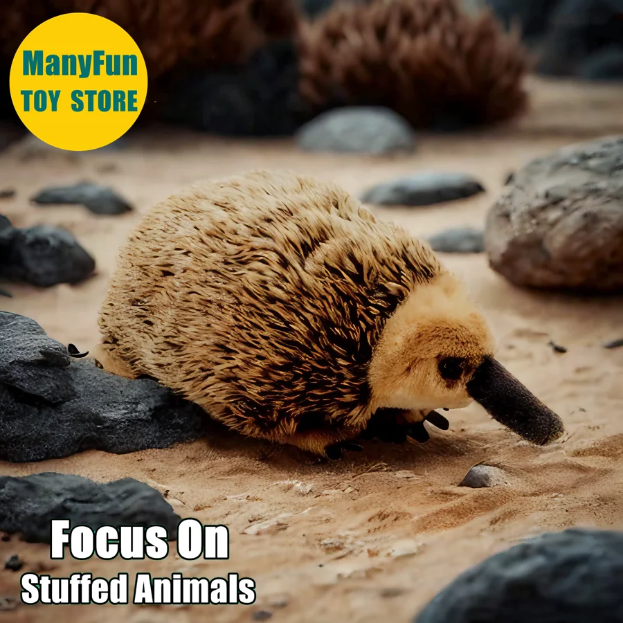

Lifelike Echidna Plush Toy Realistic Spiny Anteater Stuffed Animal Mole Plushie Long-beaked Echidna Lovers Doll for Collectors