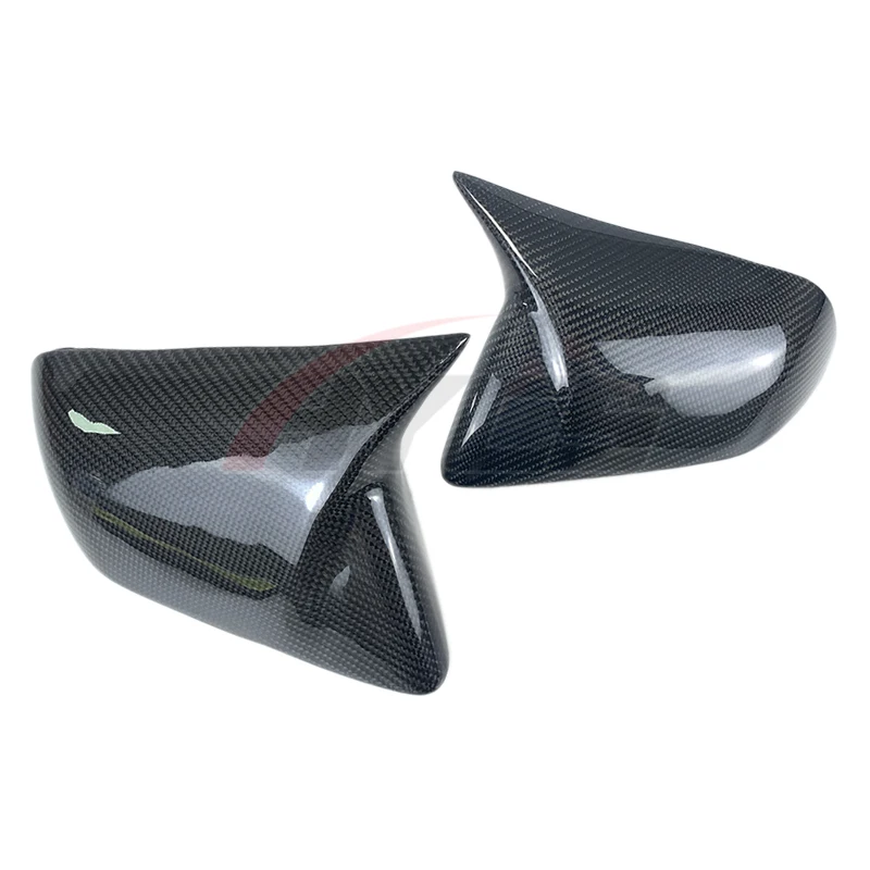 Car Accessories Real Replacement M Style Carbon Fiber Rearview Mirror Cover for 2015-2023 Ford Mustang GT Shelby