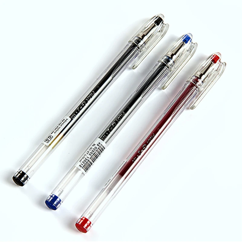 12pcs Pilot Gel Pen BL-G1 0.5mm Classic Style Large Capacity Exam Dedicated Water Pen Office Signature Cute Korean Stationery