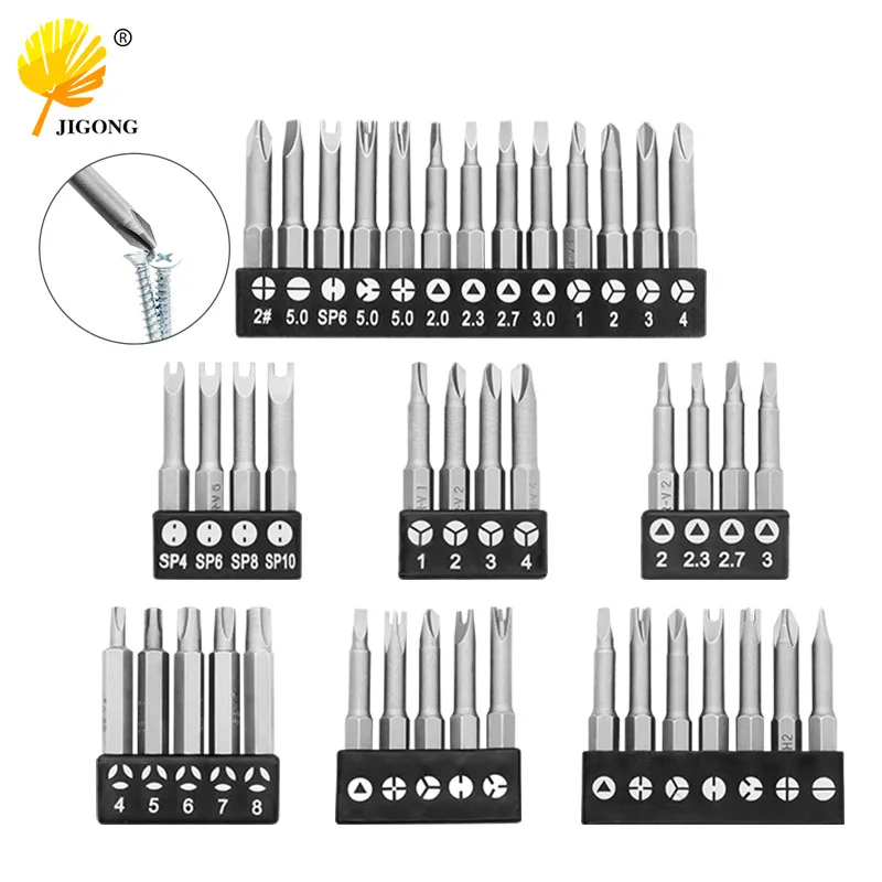 Special-Shaped Bit Set Home Appliance Repair Electric Drill Screwdriver Accessories U-Type Y-Type Triangle Multiple Specificatio