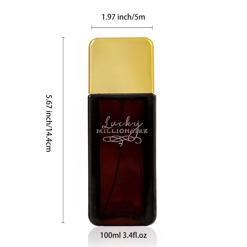 100 مل 3.4FL.OZ عطر كولونيا الساخن للرجال من كولونيا عطر طبيعي عطر EDP، ملاحظات وودي، عطر Hombre طوال اليوم