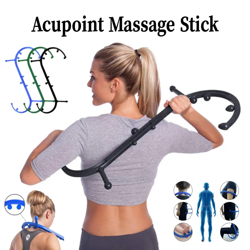 

Multifunctional Portable Massager Point Blood Muscle Massage Stick Shoulder And Neck Back Self Massage Remover Pain Relief