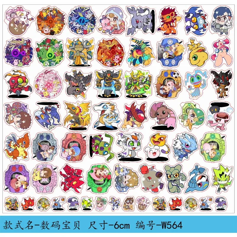 

Digimon Acrylic Patches Anime Cartoons Handmade DIY Materials Accessories Wholesale Keychains Stickers Children's Toys