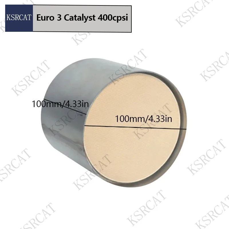 

110*110mm Euro 3 Ceramic Automobile Modified Exhaust Pipe Middle Section Exhaust Gas Purification Three-Way Catalytic Converter