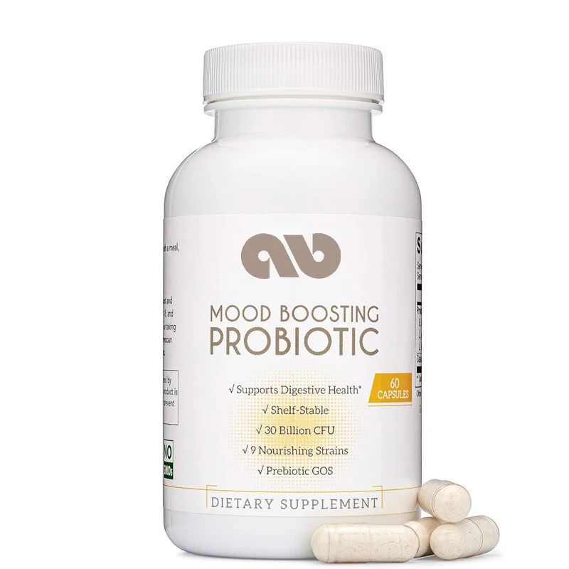 

30 billion colony units of probiotics that promote emotions - Lactobacillus acidophilus probiotics, non GMO, 60 capsules