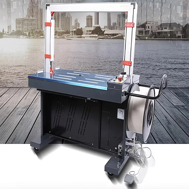 Intelligent carton automatic strapping machine PP plastic strap hot melt strapping equipment