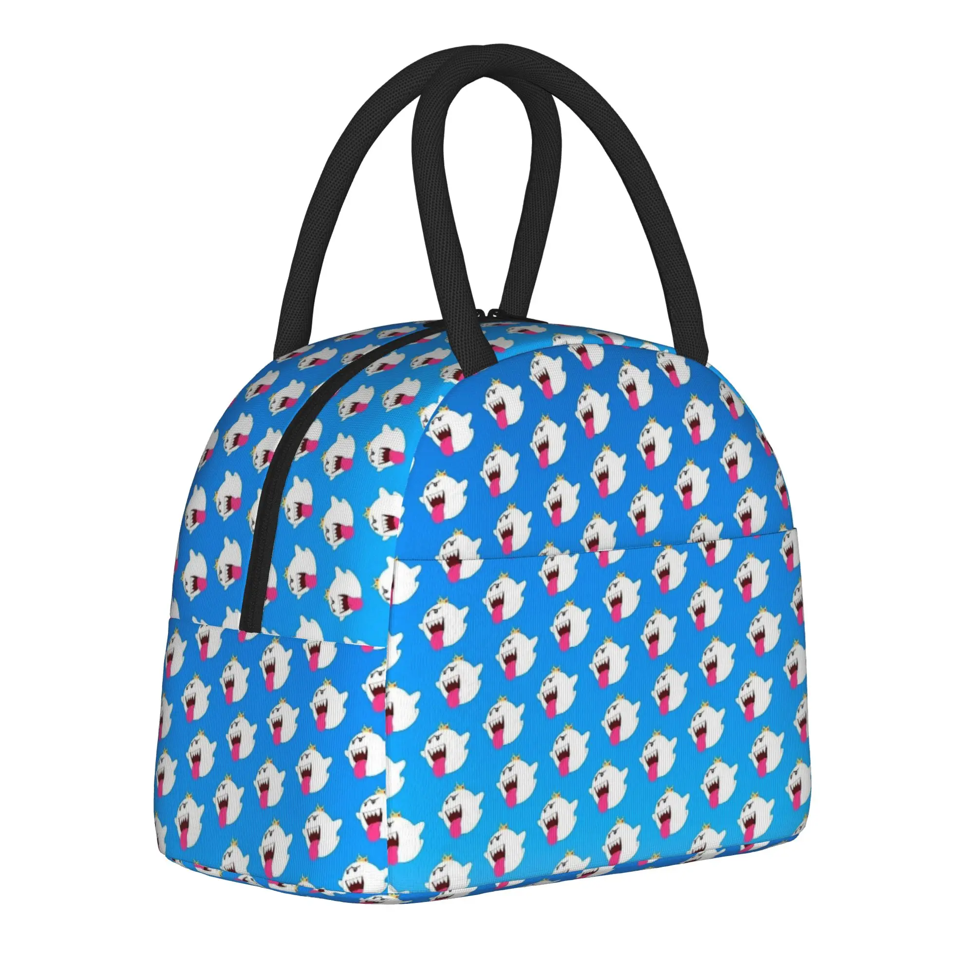 King Boo Video Games Insulated Lunch Bag Large Marios Lunch Container Cooler Bag Lunch Box Tote Office  Picnic Girl Boy
