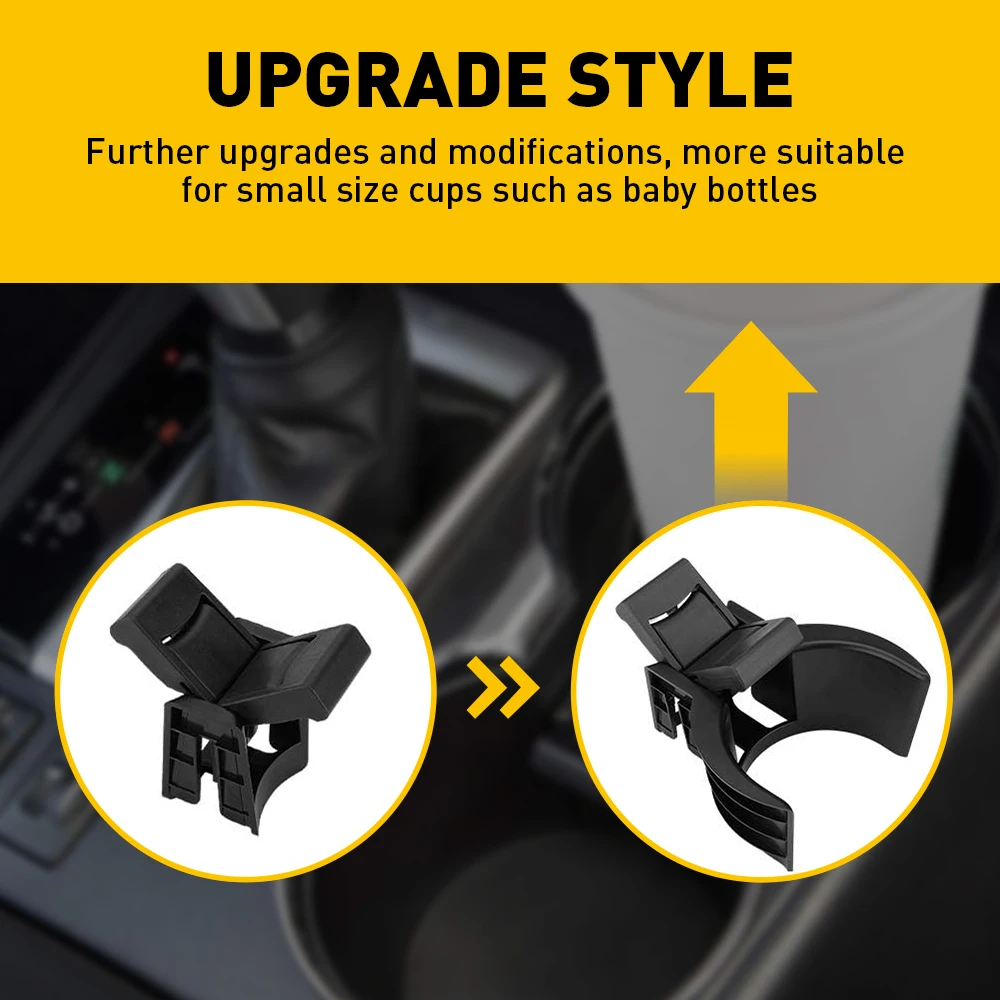 Car Center Console Bottle Drink Divider Cup Holders Insert For Toyota Highlander 2014-2019 Foldable ABS Cup Holder Accessories