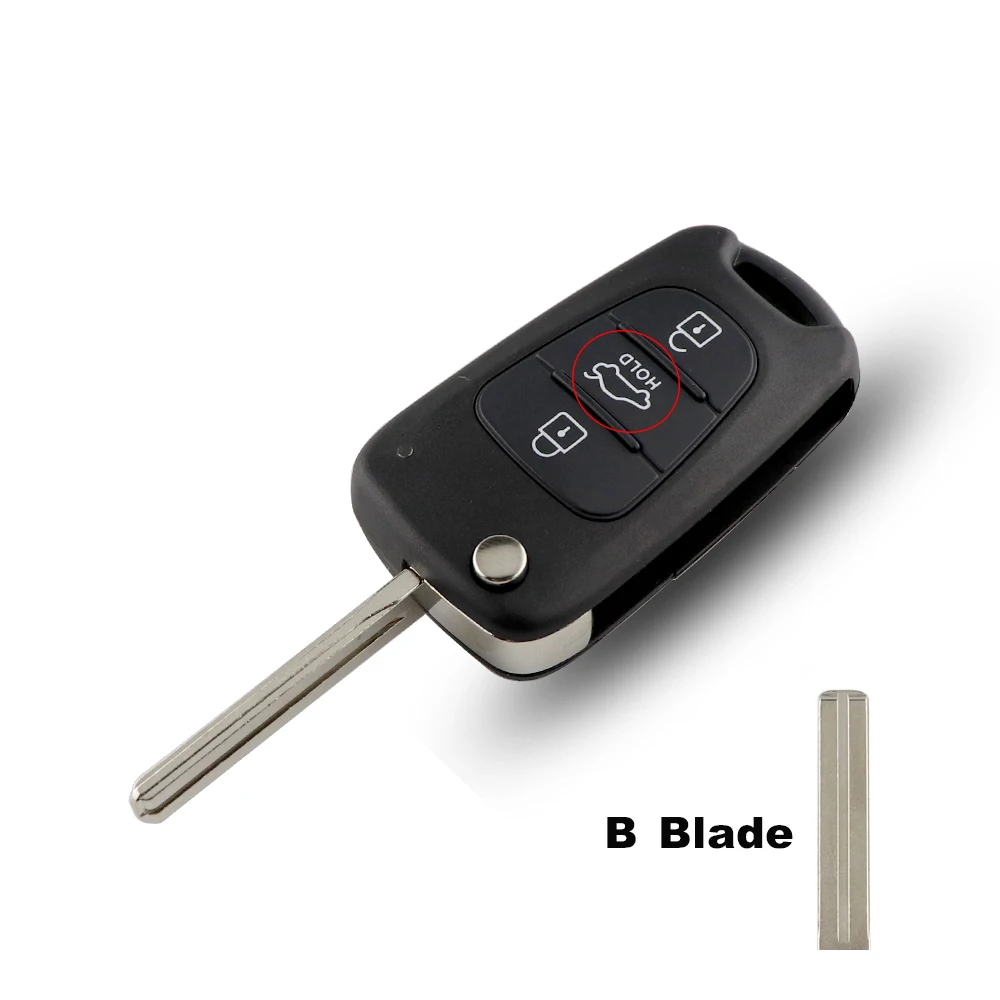 YIQIXIN Remote Key Case For Kia Rio3 Picanto Ceed Cerato Sorento Sportage K2 K3 K5 Car Key Shell Folding Blade 3 Button No Logo