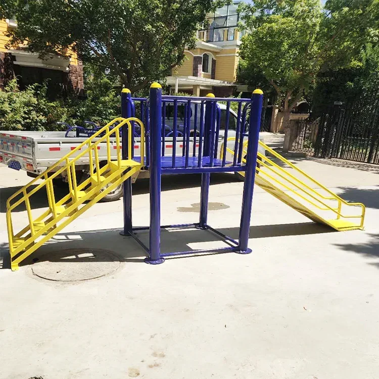 Park Community Square Fitness Equipment Outdoor Path Delivery Installation