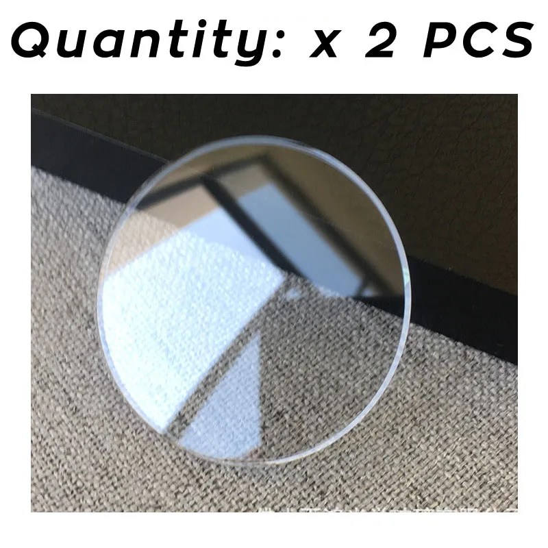 New 2PCS Thickness 1mm Flat Round Watch Crystal 16mm to 40mm Watch Glass Replacement Lens Mirror Repair Tool Parts