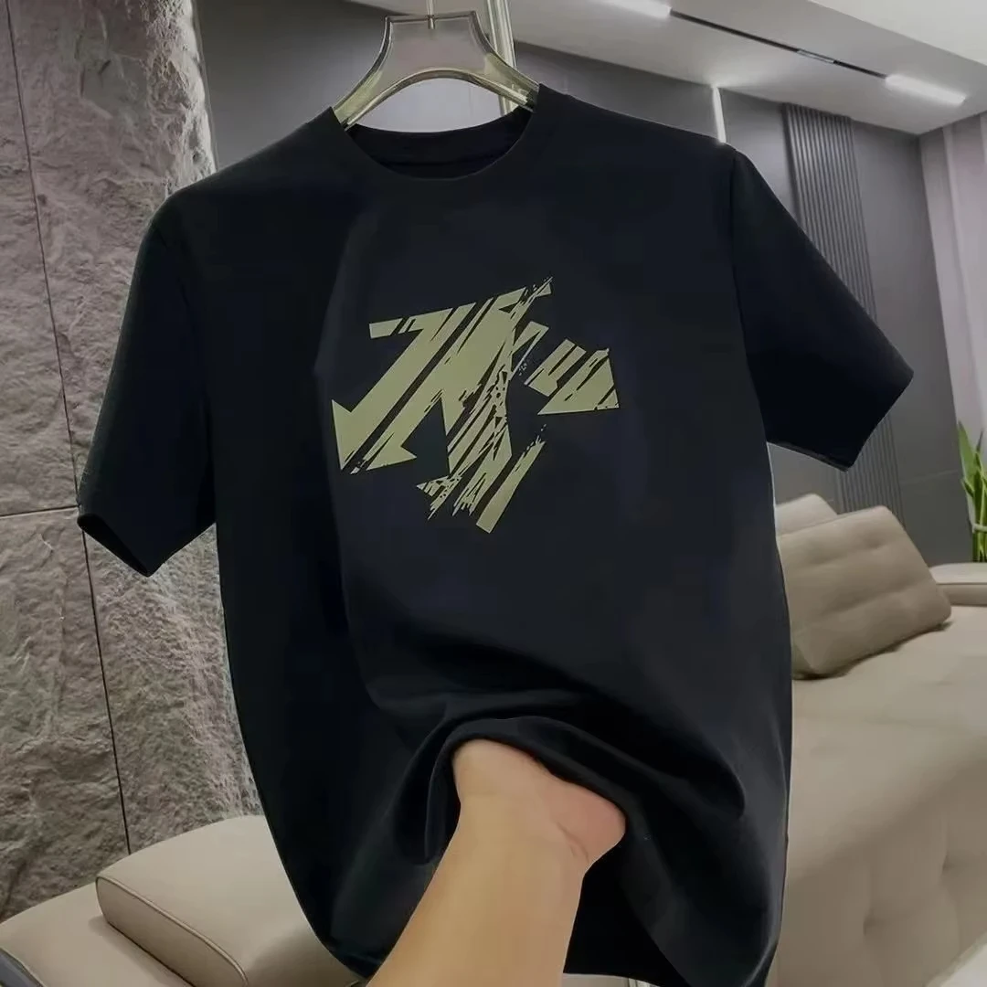 Summer 2026 Trendy Brand Men's and Women's Round-neck Short-Sleeved T-Shirts with Casual Print and Multi-Purpose Tops