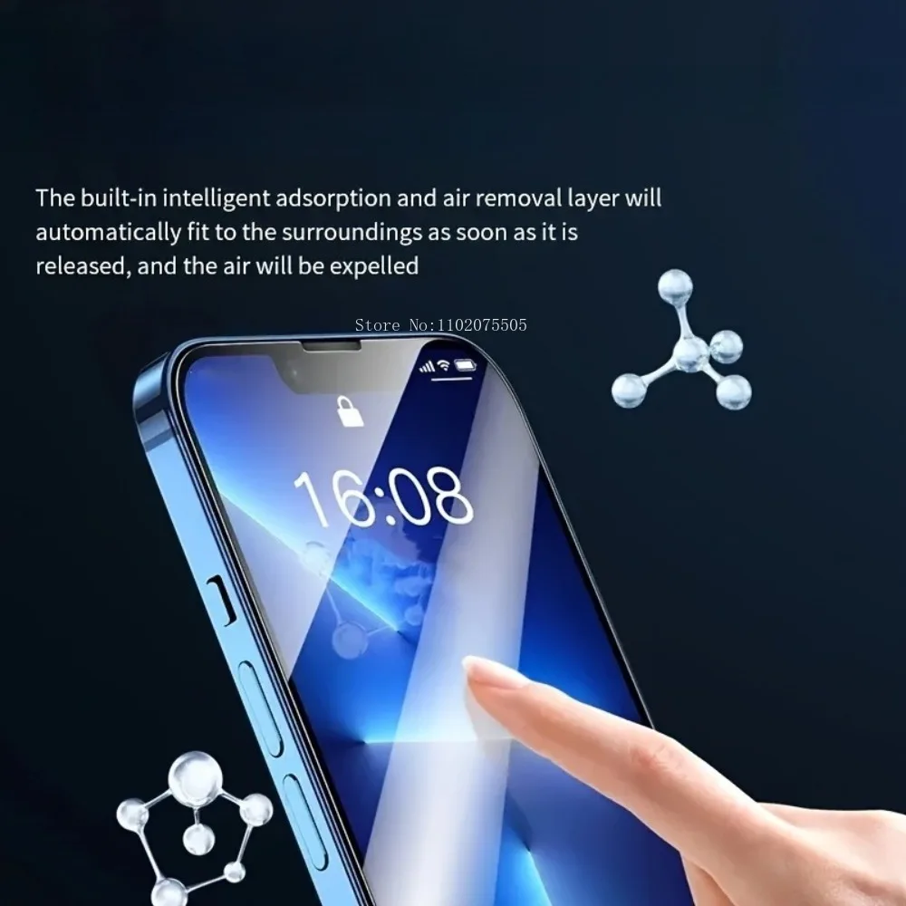 3PCS Full Coverage Tempered Glass for IPhone 13 14 Promax 15 Plus Full Protection Film 16 Promax 16E 17 Air 12Mini 11 17 Promax