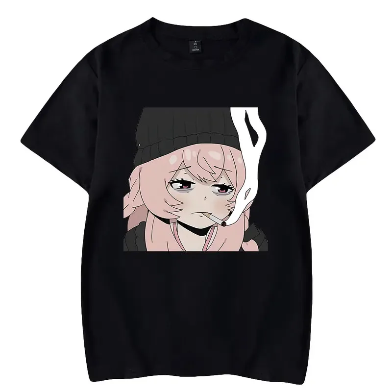 

Pipkin Pippa повседневные футболки с короткими рукавами для мужчин и женщин с якорем унисекс с принтом Harajuku стильная уличная одежда с круглым вырезом одежда в стиле ретро