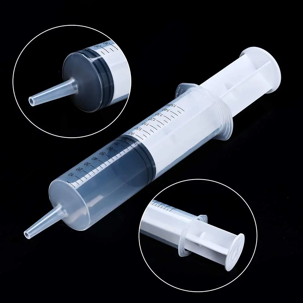 150ml Large Syringes, Sterile and Individual Sealed, Easy to Use and Clean, Plastic Garden Syringe for Liquid, lip Gloss, Paint