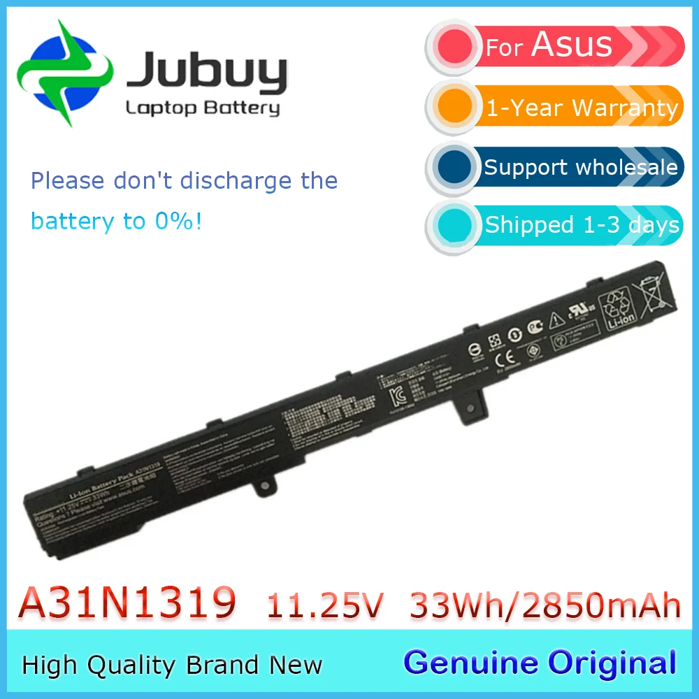 A31N1319 11.25V 33Wh Original Laptop Battery for Asus X451 X551 F551M X551CA X551M X451C A41N1308 0B110-00250600