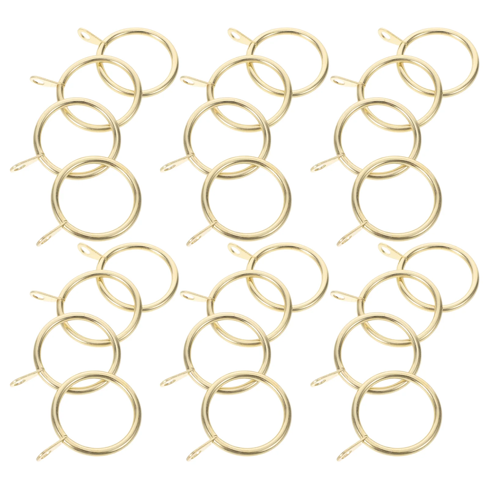 30pcs Curtain Hanging Rings Metal Drapery Hooks 30Mm Inner Diameter Black For Heavy Duty Curtains Window Door Shower Bathroom