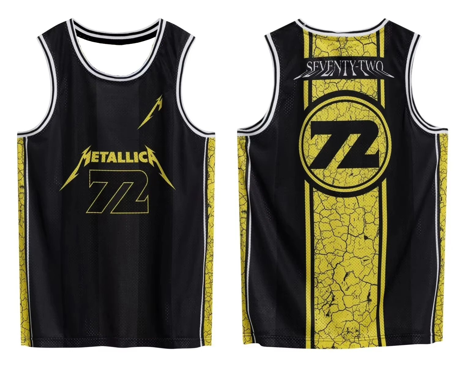 Metallica M72 World Tour 2026 New Basketball Jersey, Y2K Sports Fan Streetwear, Men's and Women's Loose Tank Top Quick Dry Shirt