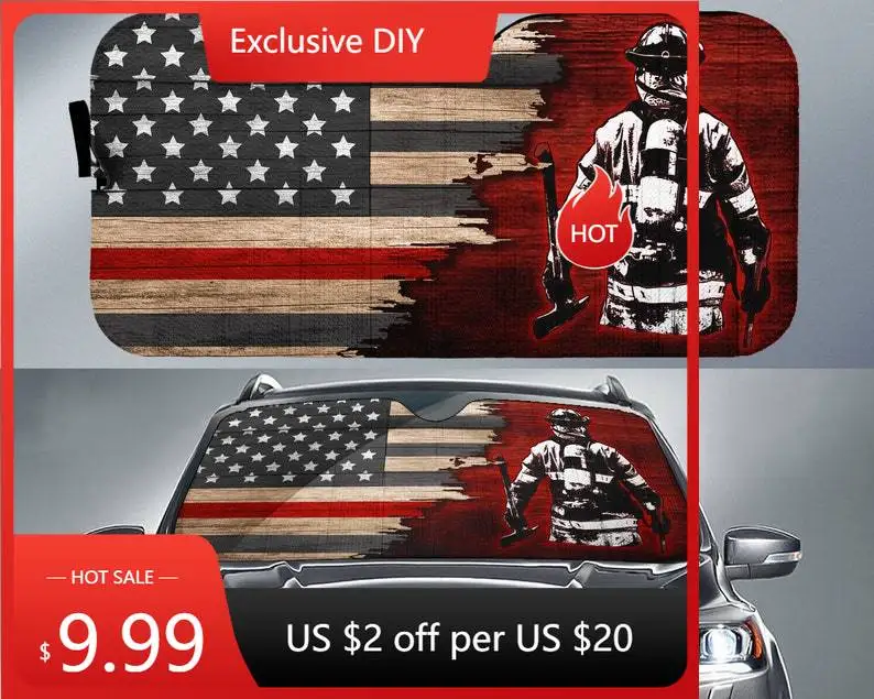 

Firefighting Auto Sunshade, Windshield Sun Shade, New Car Gifts, Car Accessories, Car Sun Shade, Sunshade For Auto, Car Decor