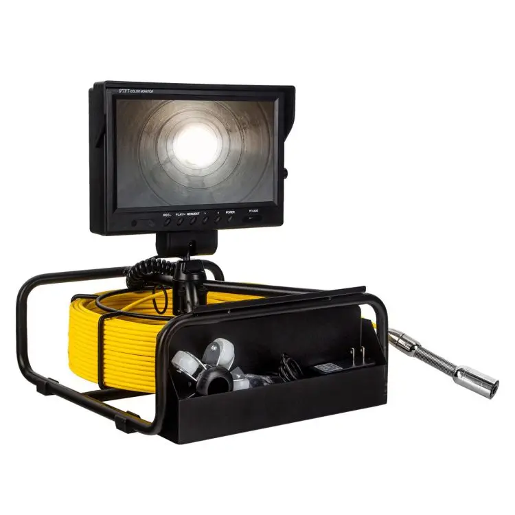 12 LED Periscope Inspection    9 Inch Display Pipeline Endoscope for Cave Exploration