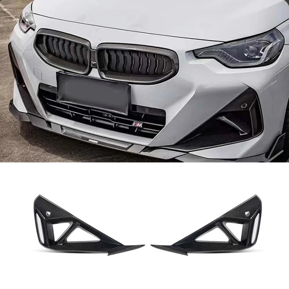 

For BMW 2 Series G42 M240 2022 2023 2024 Front Bumper Air Inlet Grille Side Vents Decorative Spoiler Fog Light Frame Accessories