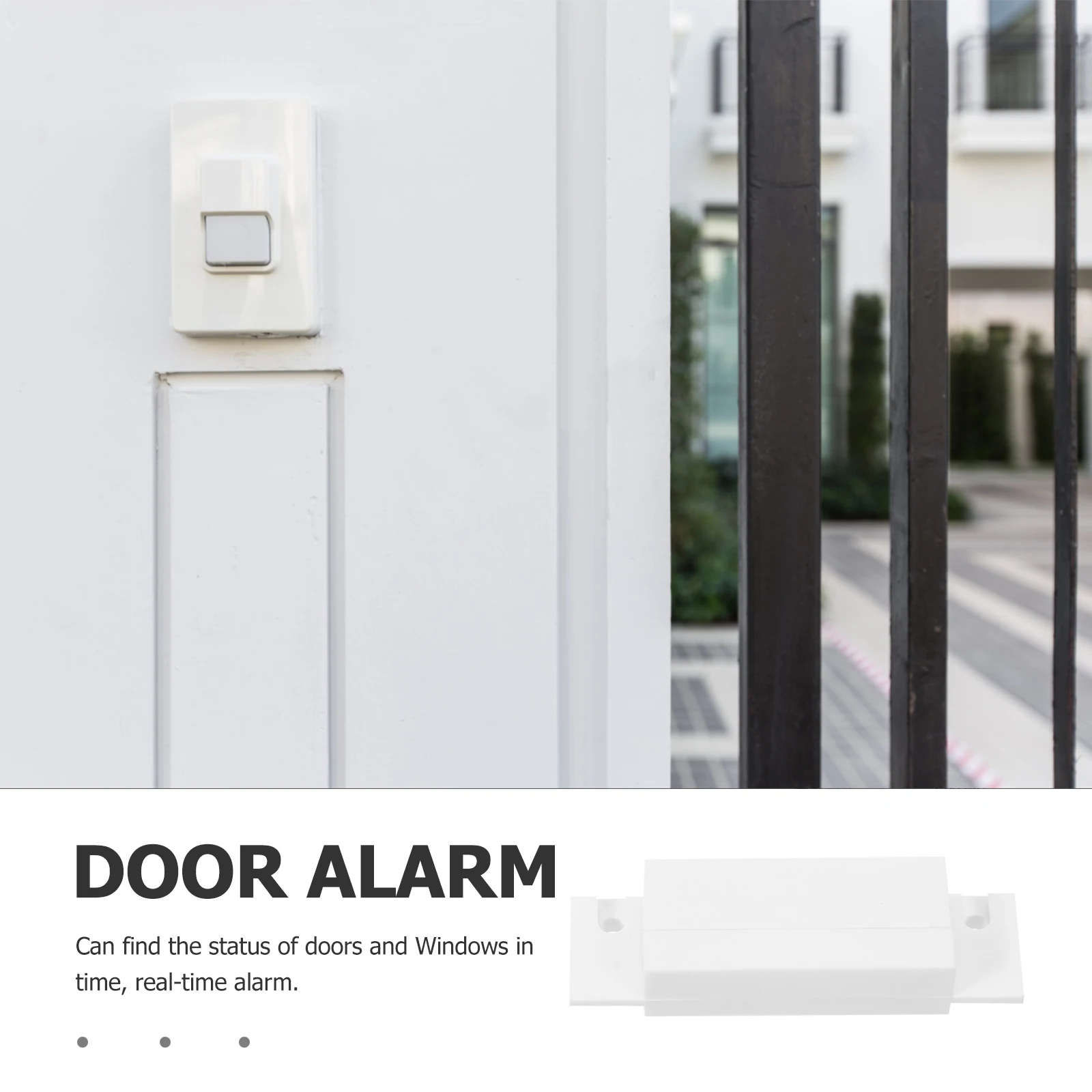 

4pcs Magnetic Security Safety Elderly Kids Open White Modern Design Reliable Chime Contact Office Store Pool