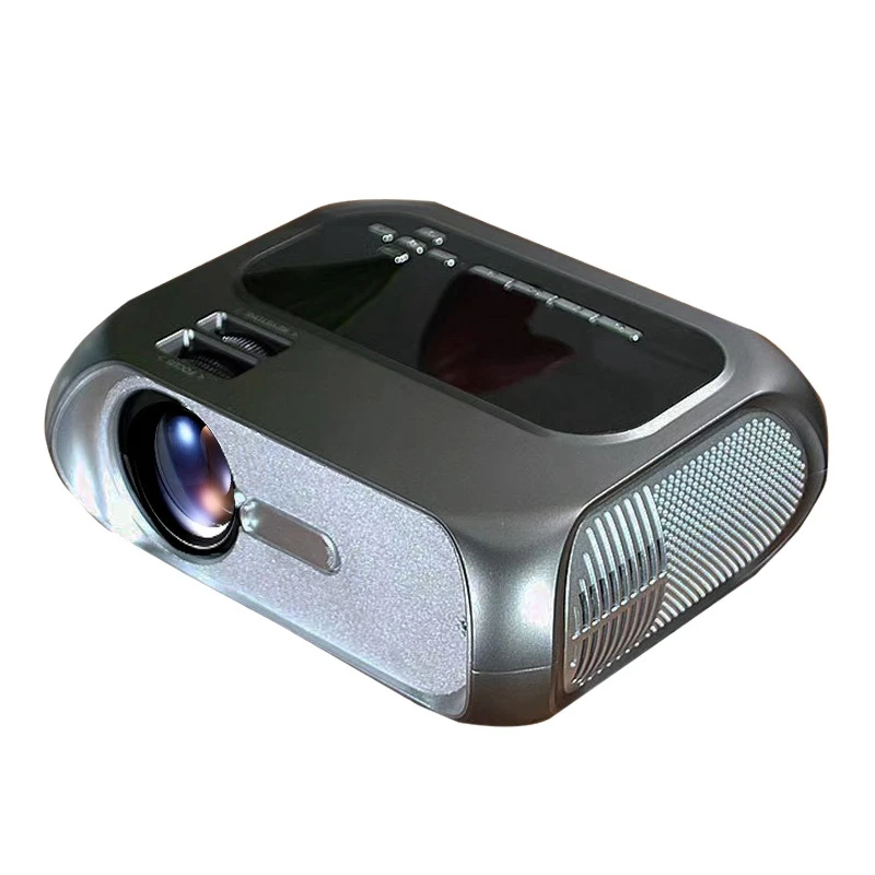 

Projector T7 3000-3999 Lumens 1080P Household Parent-Child Portable Projector Home Office Mini LED TV (UK Plug)