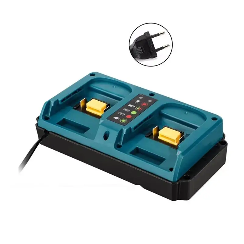 For 14.4V 18V Lithium Battery Fast DC18RD DC18RC EU Plug- Supports BL1830, BL1850B BL1860B BL1430 BL1460 Models
