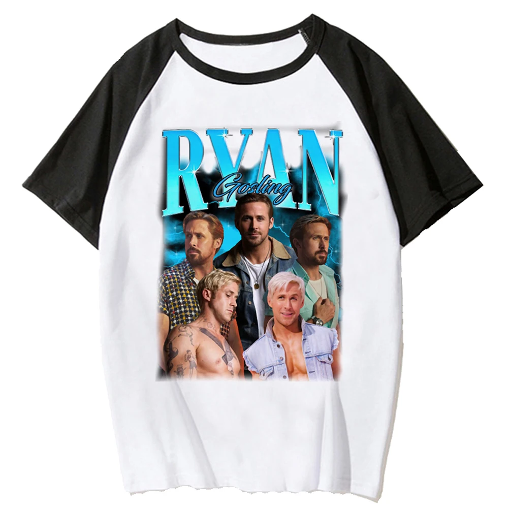 Ryan Gosling Tee mujer Y2K camiseta de verano ropa harajuku femenina