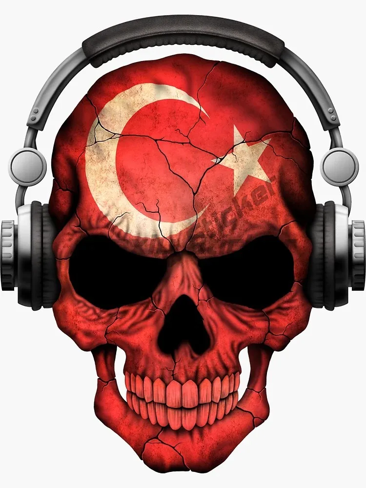 Turkey Flag Decal Sticker for Bumpers Windows Cars Laptops Car Truck Van Bumper  Wall Reflective Decal