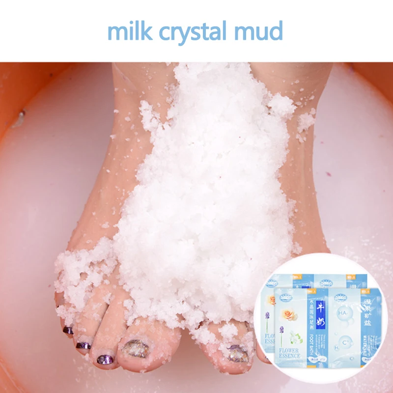 300g milk crystal jelly foot therapy water therapy foot salt exfoliating scrub foot therapy jelly