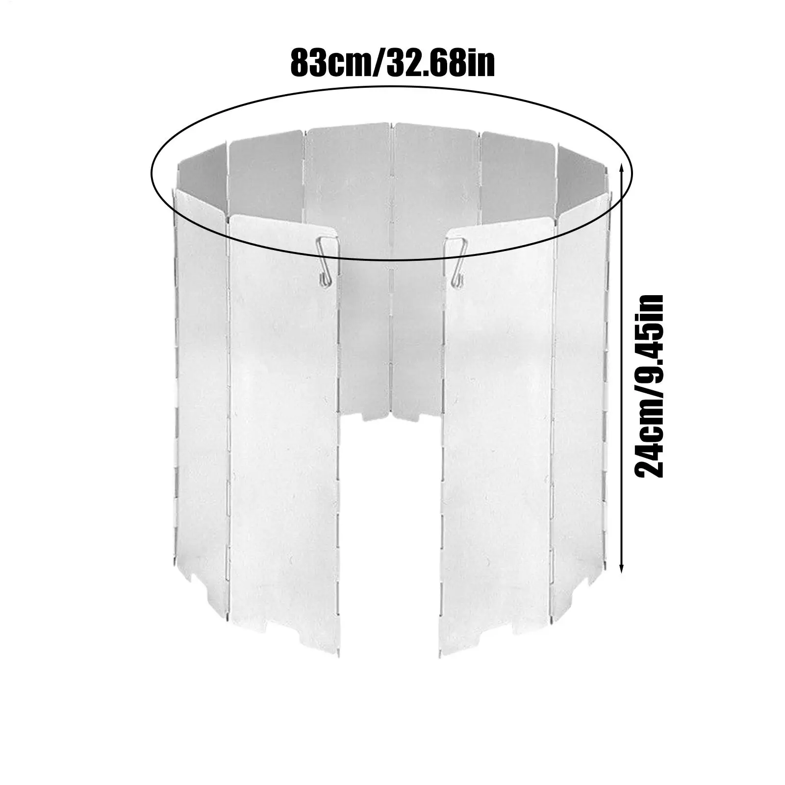 Camp Stove Windscreen Grill Wind Blocker For Hiking Weatherproof Stove Windscreen For Outdoors Beach Picnic Camping Survival view 6